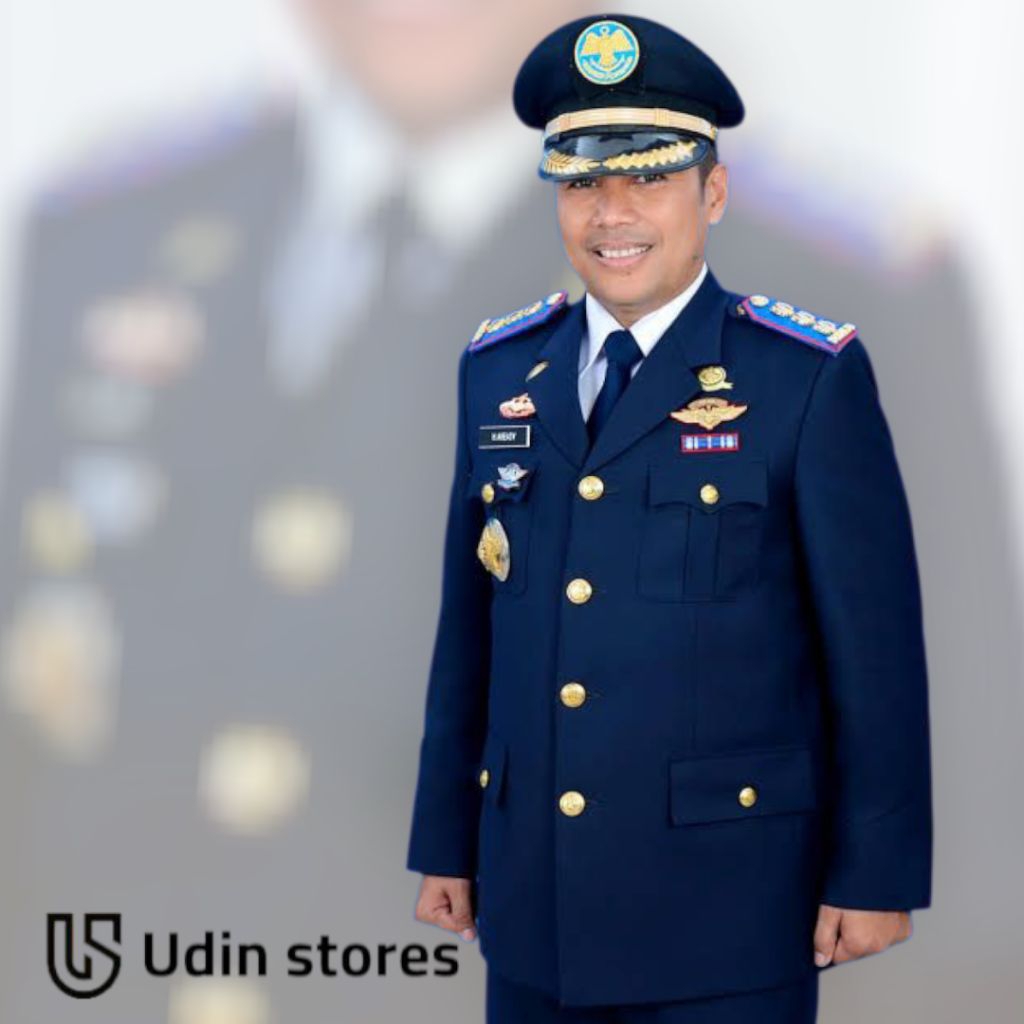 Seragam PDU 1 KEMENHUB Baju Kemenhub Pakaian Dinas kemenhub full puring Kancing gold kemenhub