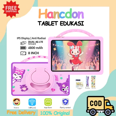 [Tablet anak Baru] Hancdon F16 Tablet Edukasi anak 8.1inch 5G Android 13 RAM 8GB+256GB ipad anak cas