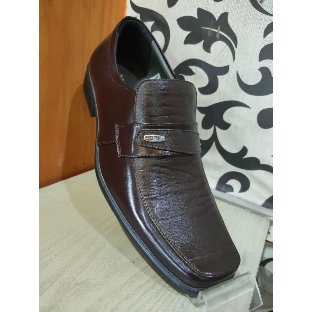 Sepatu Kulit Pria, Sepatu Pantofel kulit Pria, Sepatu Kerja Cowo Coklat, Sepatu kulit cowo