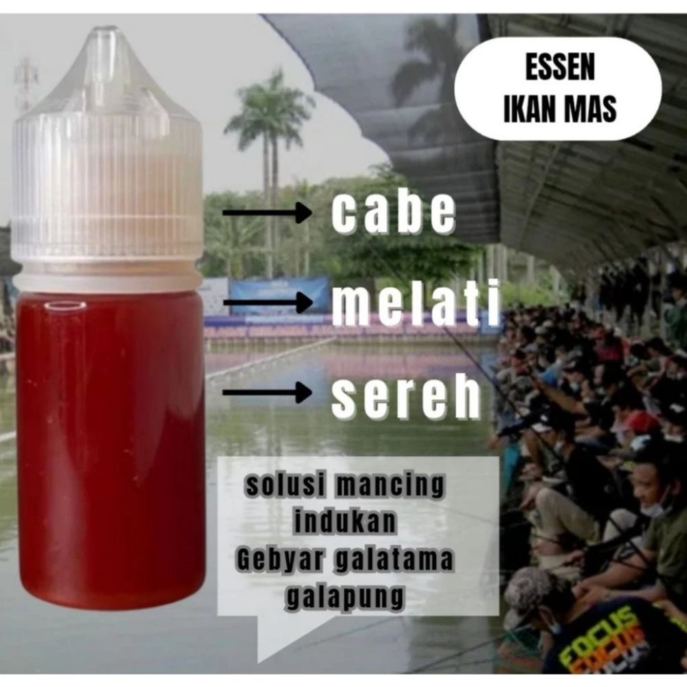Essen Oplosan Cabe Melati Sereh Essen Ikan Mas 30ml / Essen Cabe Sereh Melati