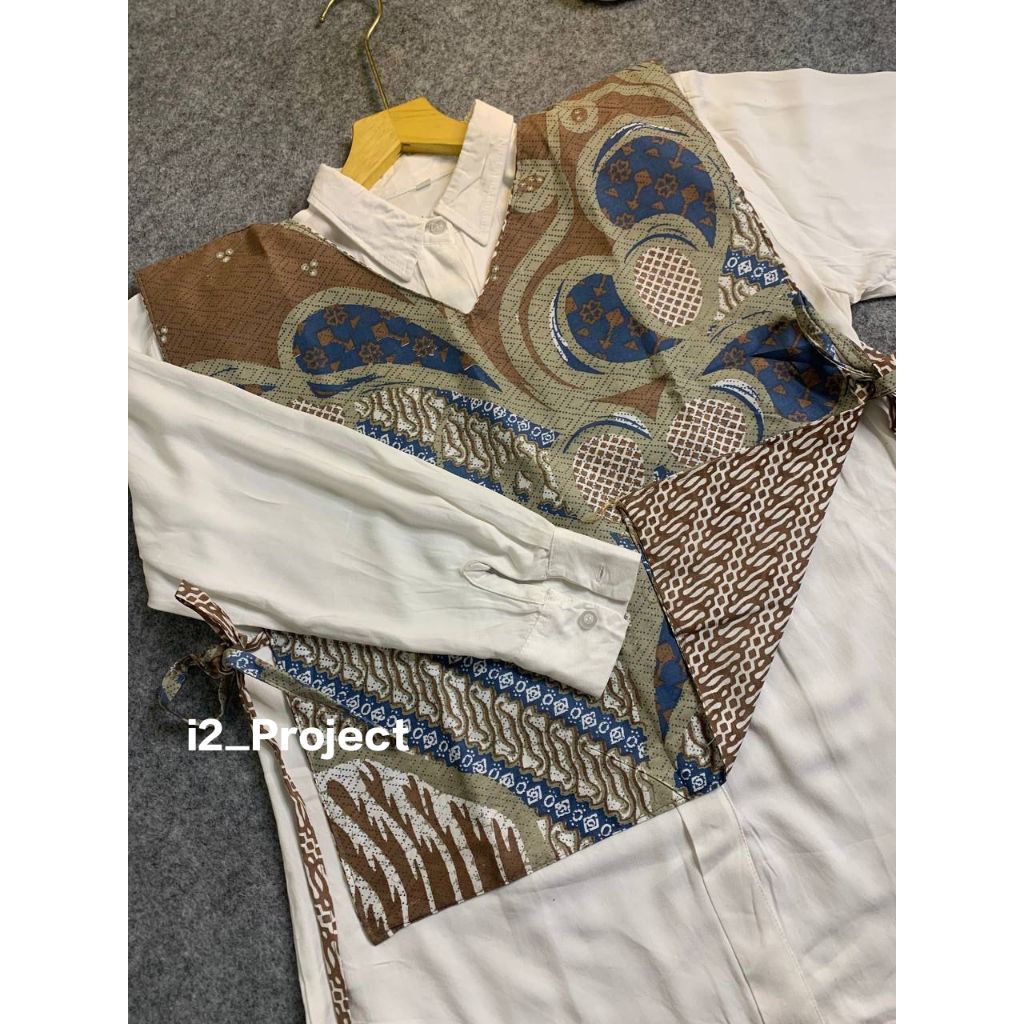Vest Batik Wanita Motif BOLAK BALIK DOUBLE Cardigan Vest Batik Wanita Batik Viral V Batik Rompi Bati