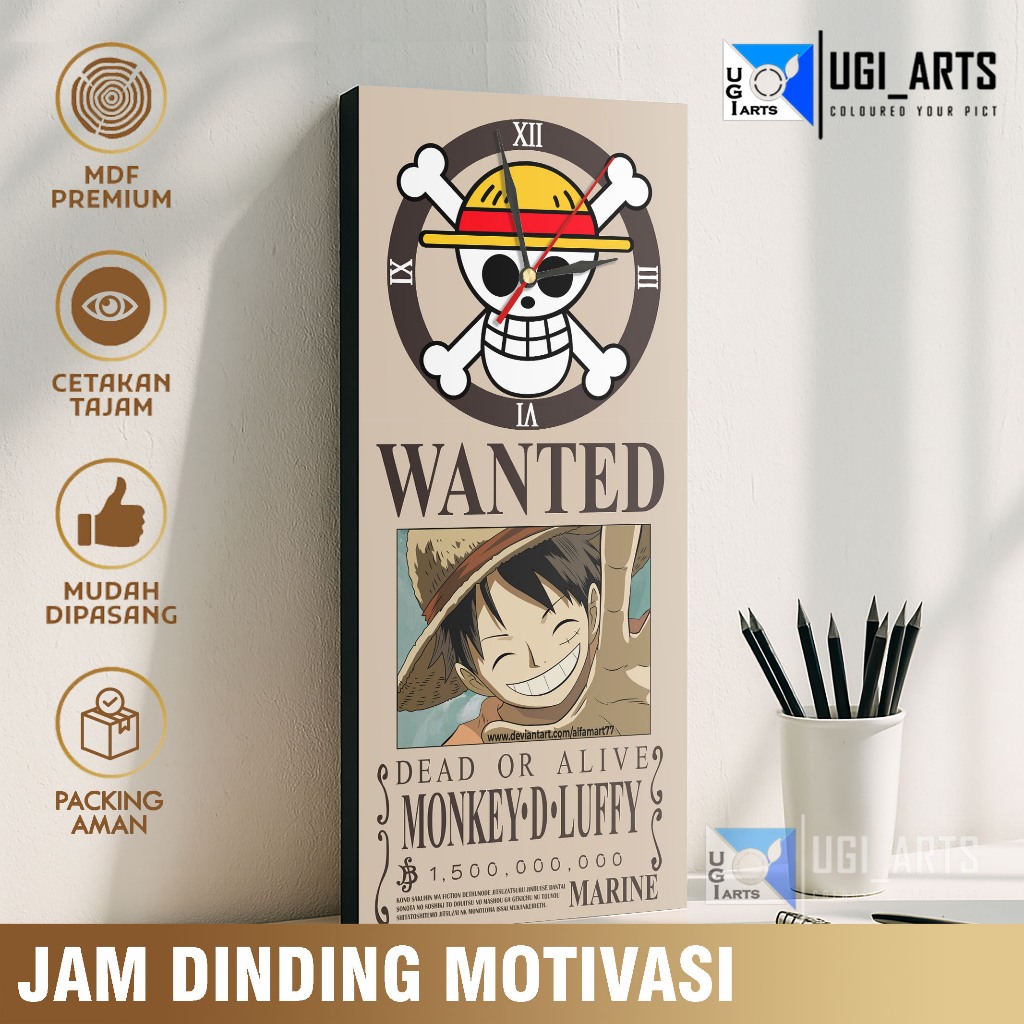 Jam Dinding One Piece Bounty Luffy