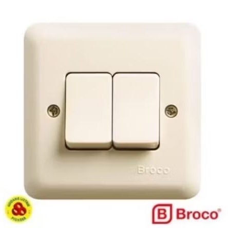 Broco saklar seri 2 / saklar broco /saklar ganda broco / saklar seri 2