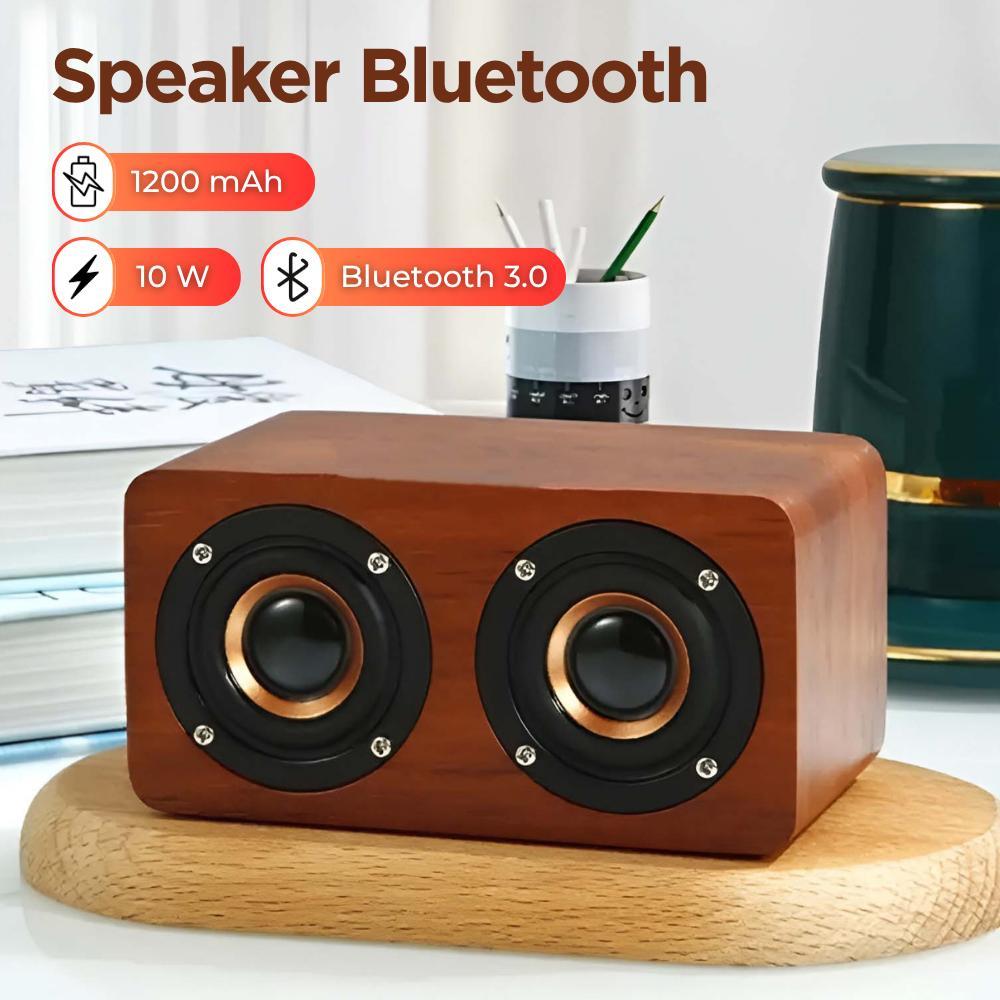 Speaker Bluetooth K5 Cokelat 10 W 1200 mAh Baterai 15 Jam Nonstop Koneksi Bluetooth 3.0 Frekuensi 90