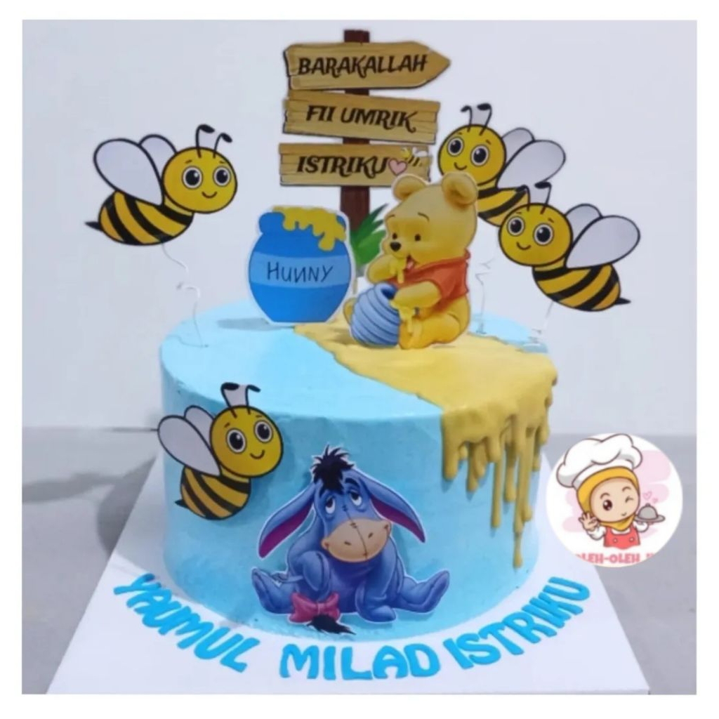 Winnie The Pooh Custom cake / Kue ulang tahun Winnie the pooh / Kue ultah anak
