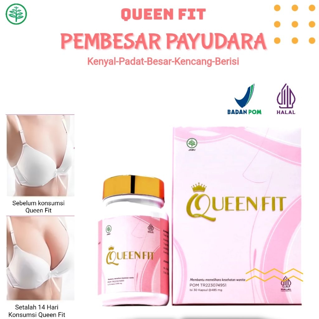 Queen Fit Exclusive Pembesar Payudara Waria / Wanita BPOM & Halal