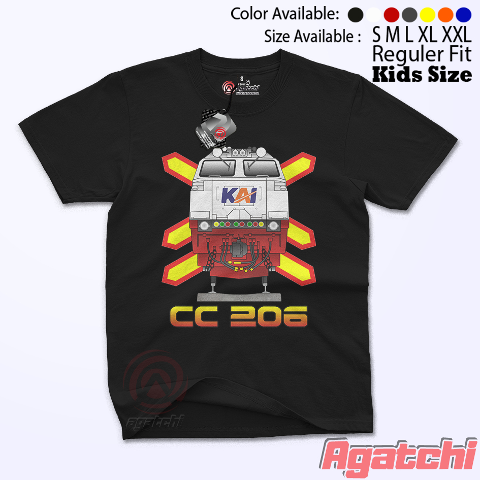 Agatchi Kids Tshirt Kaos Anak Cotton Combed 24s KAI Kereta Api Indonesia CC206