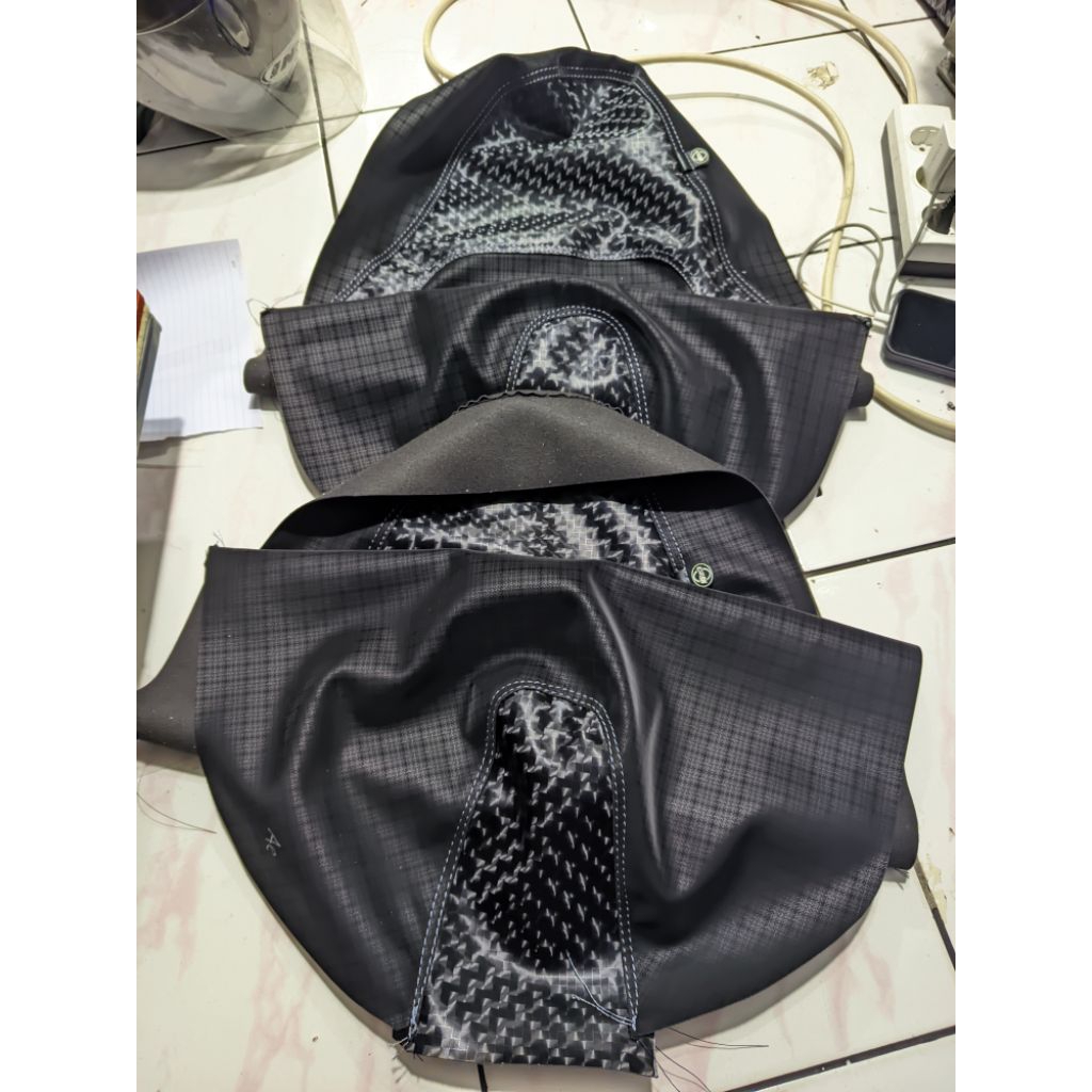 kulit / sarung Jok motor custom Carbon 3DX4D spacy karbu fi beat vario scoopy mio sporty smile pcx n