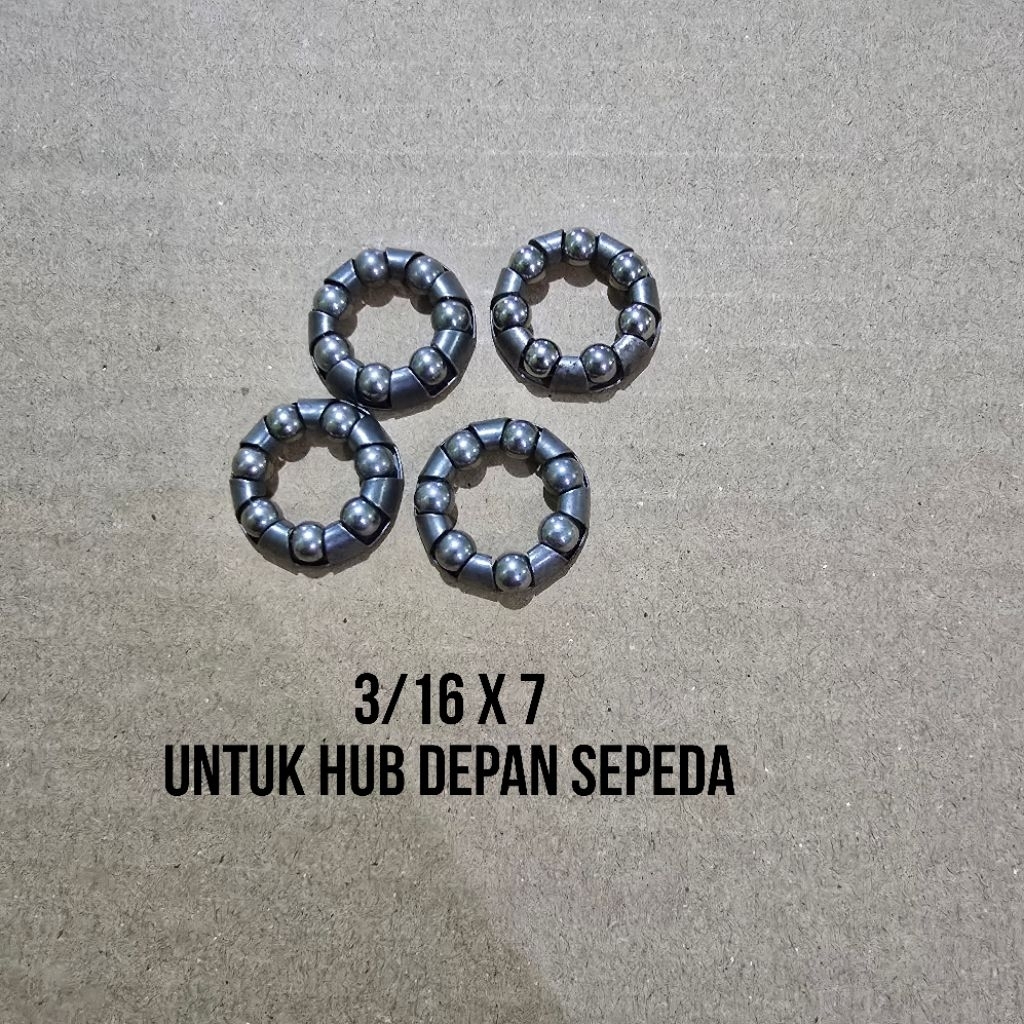 Laher Hub Depan Roda Sepeda Gotri Sarangan 3/16 x 7 Untuk Hub Roda Depan Hub Depan Sepeda