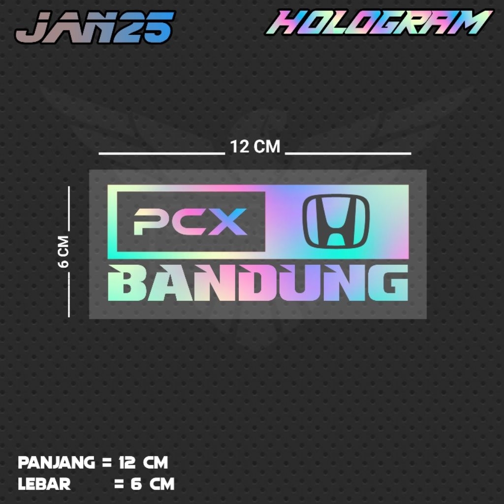 STIKER CUTTING TULISAN PCX BANDUNG / JAN25 JBT