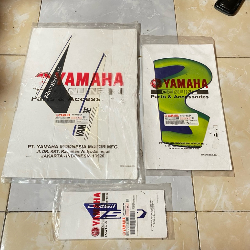 Striping Stiker SAYAP KIRI Yamaha jupiter mx King movistar 2015 biru original YGP 2PV-F83B5-30 2PV-8