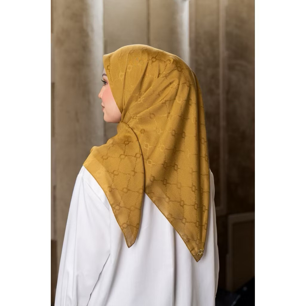 Wearing Klamby Monogram Chain Scarf