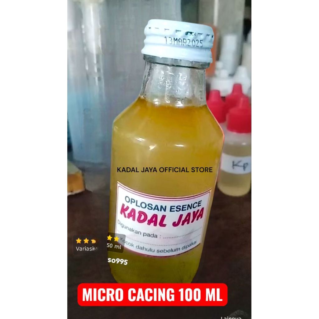 (KADAL JAYA OFFICIAL) ESSEN MICRO CACING KADAL JAYA ORIGINAL KEMASAN 100 ML