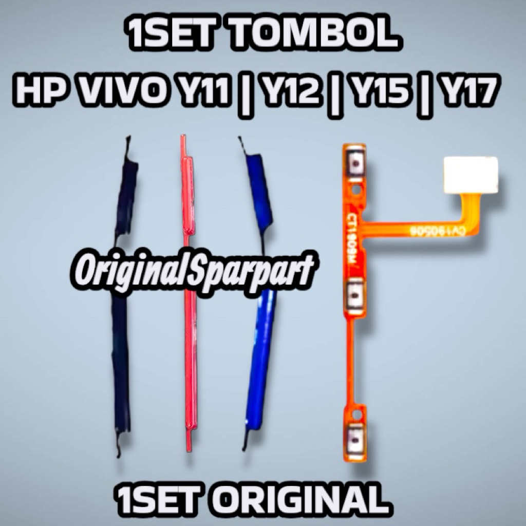 HP VIVO Y11 | Y12 | Y15 | Y17 1SET TOMBOL + FLEXIBLE ON OFF VOLUME 1SET ORIGINAL