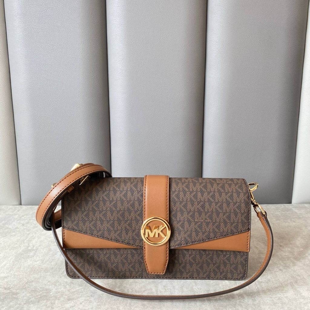 Tas Wanita MK ORIGINAL USA Greenwich Medium Signature Logo Shouder Bag AUTHENTIC OFFICIAL STORE
