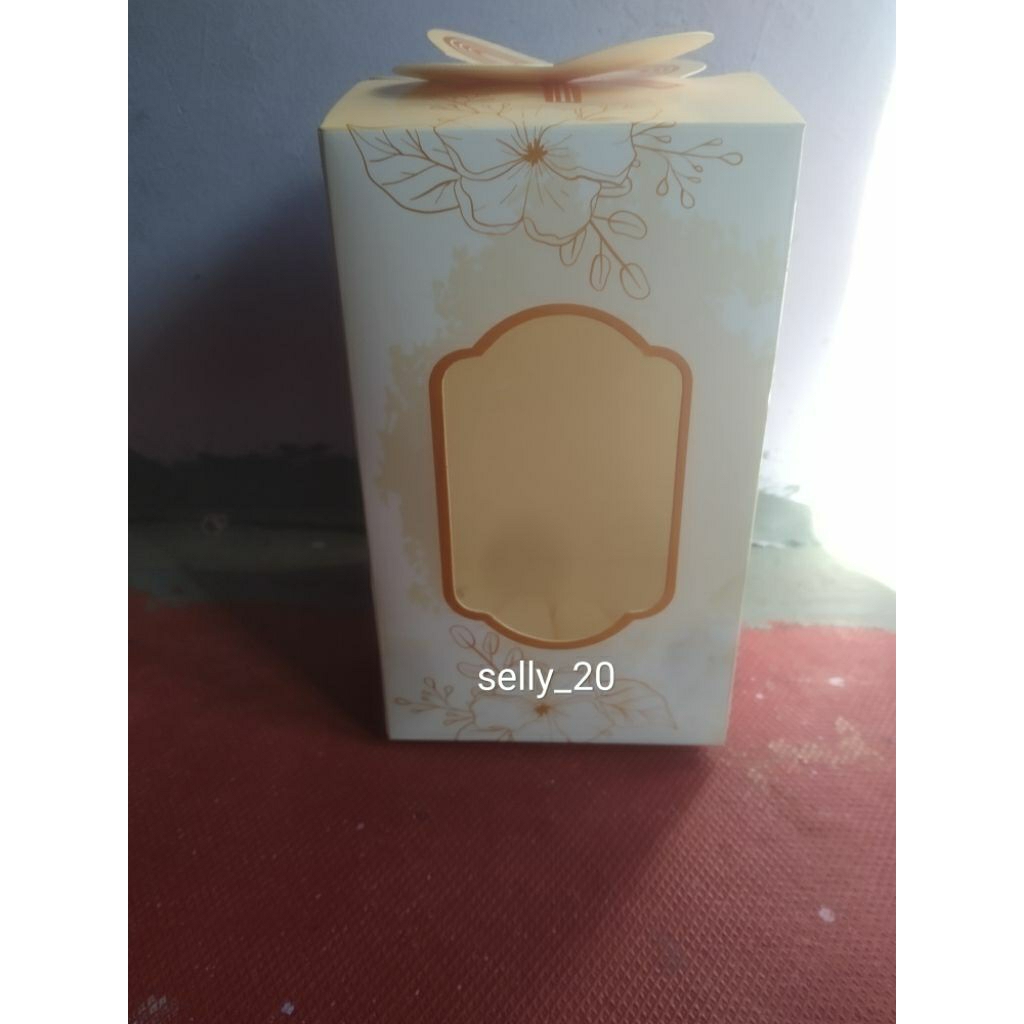 Paper box souvenir gelas gagang jumbo free tali