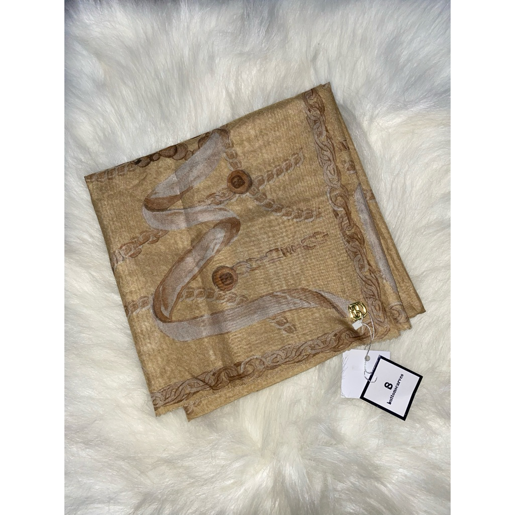 Buttonscarves The Chain Series Voal Original Corn - Hijab Segi Empat Premium