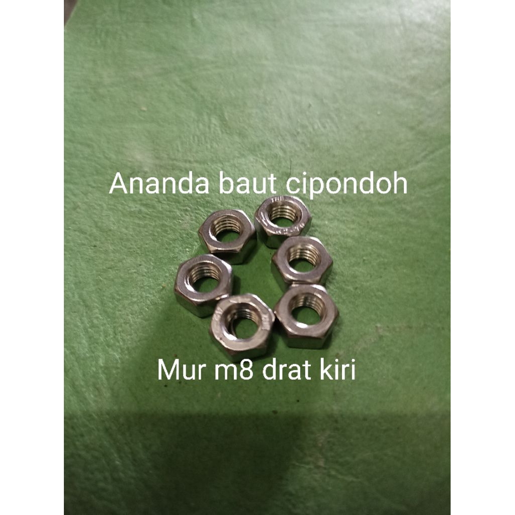 Mur m8 ss drat kiri kunci 13