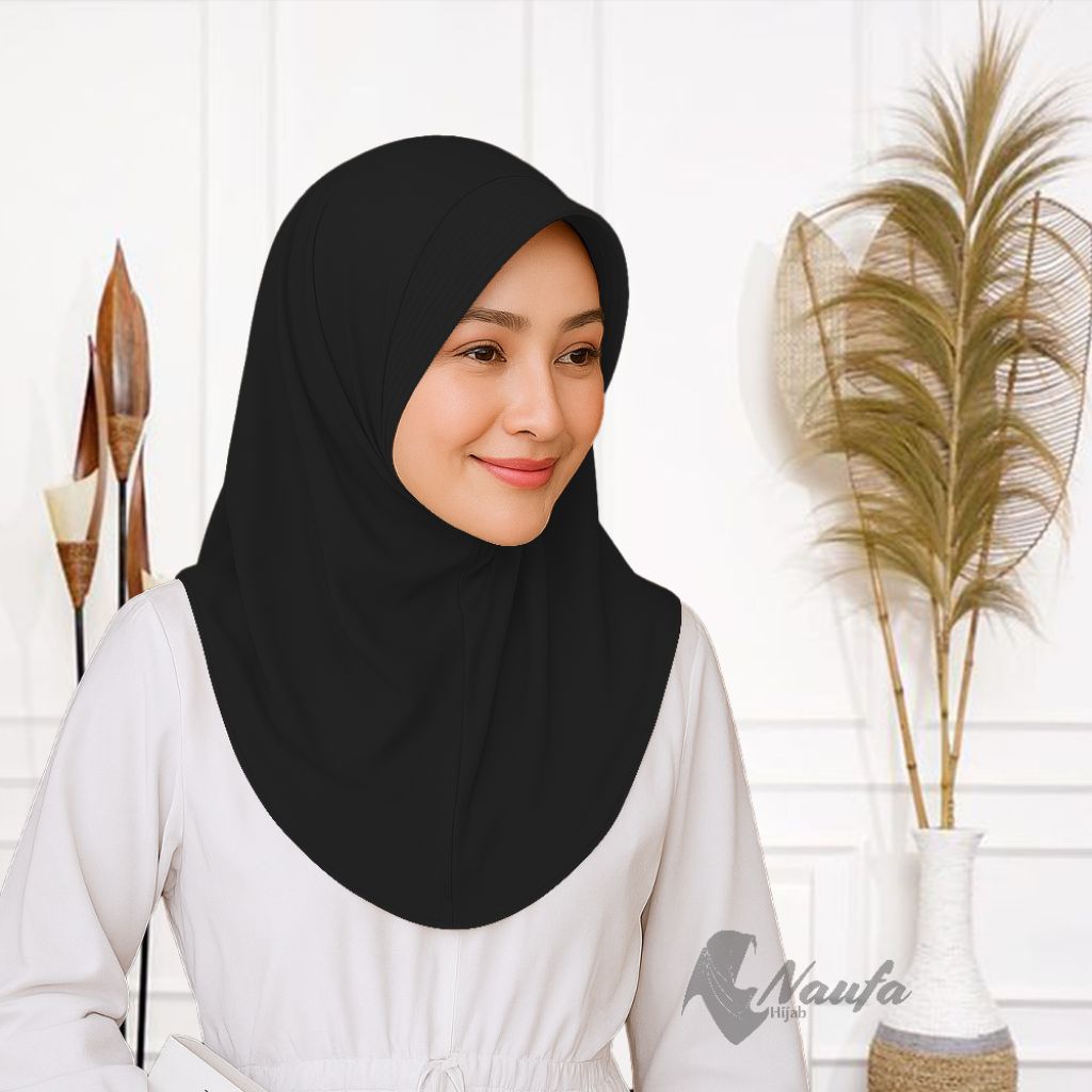 Hijab Instan Bergo Jersey Premium Terbaru/Kerudung Pet Tebal Instan Jersey Bahan Adem Lembut/Hijab I