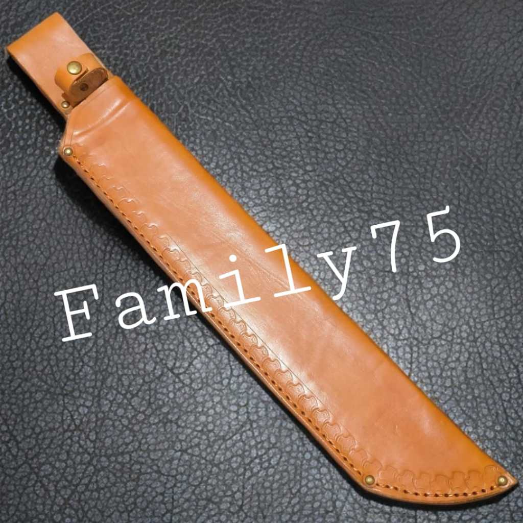 Sarung pisau golok kulit asli panjang 38 cm original