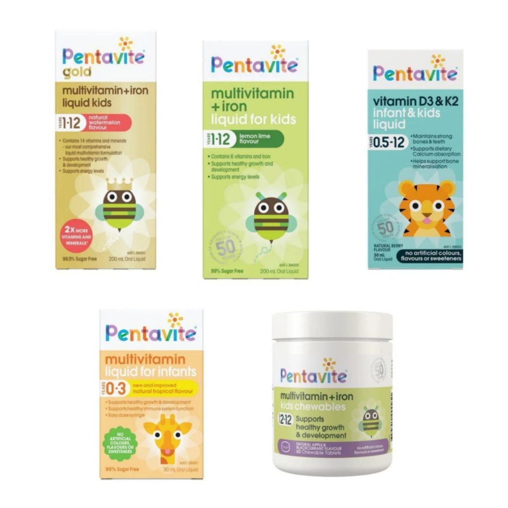 Pentavite Liquid Multivitamin for kids D3 K2 infant