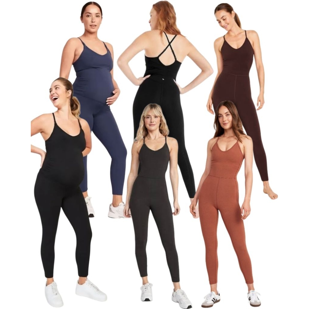 [17678] [17678] Old Navy yoga pilates maternity ibu hamil Powerchill Bodysuit Jumpsuit Wanita Dewasa