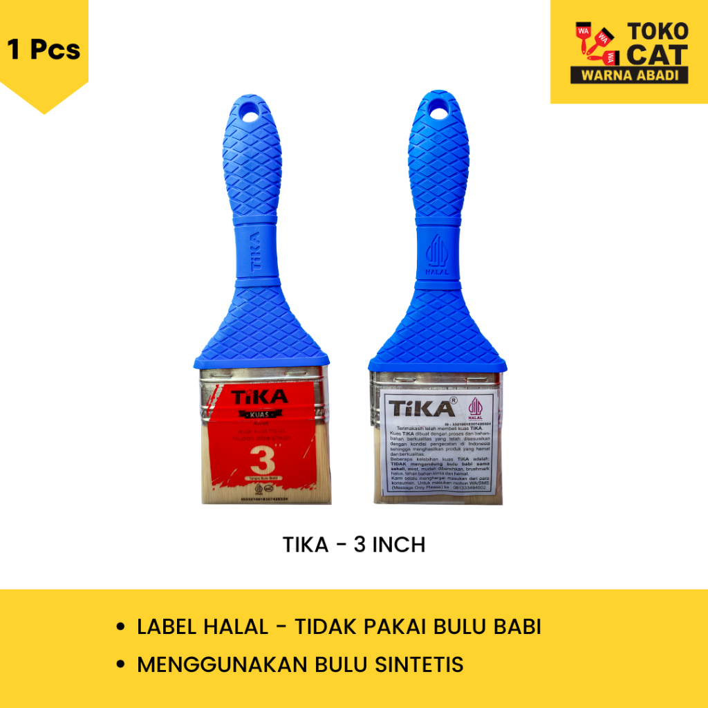 KUAS CAT TEMBOK - BRUSH TIKA 3 INCH
