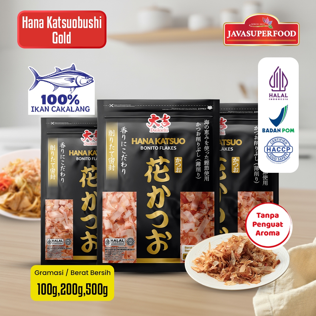 [HALAL] DAIKICHI HANA KATSUOBUSHI GOLD (100G, 200G & 500G) / KATSUOBUSHI / IKAN CAKALANG / BONITO FL