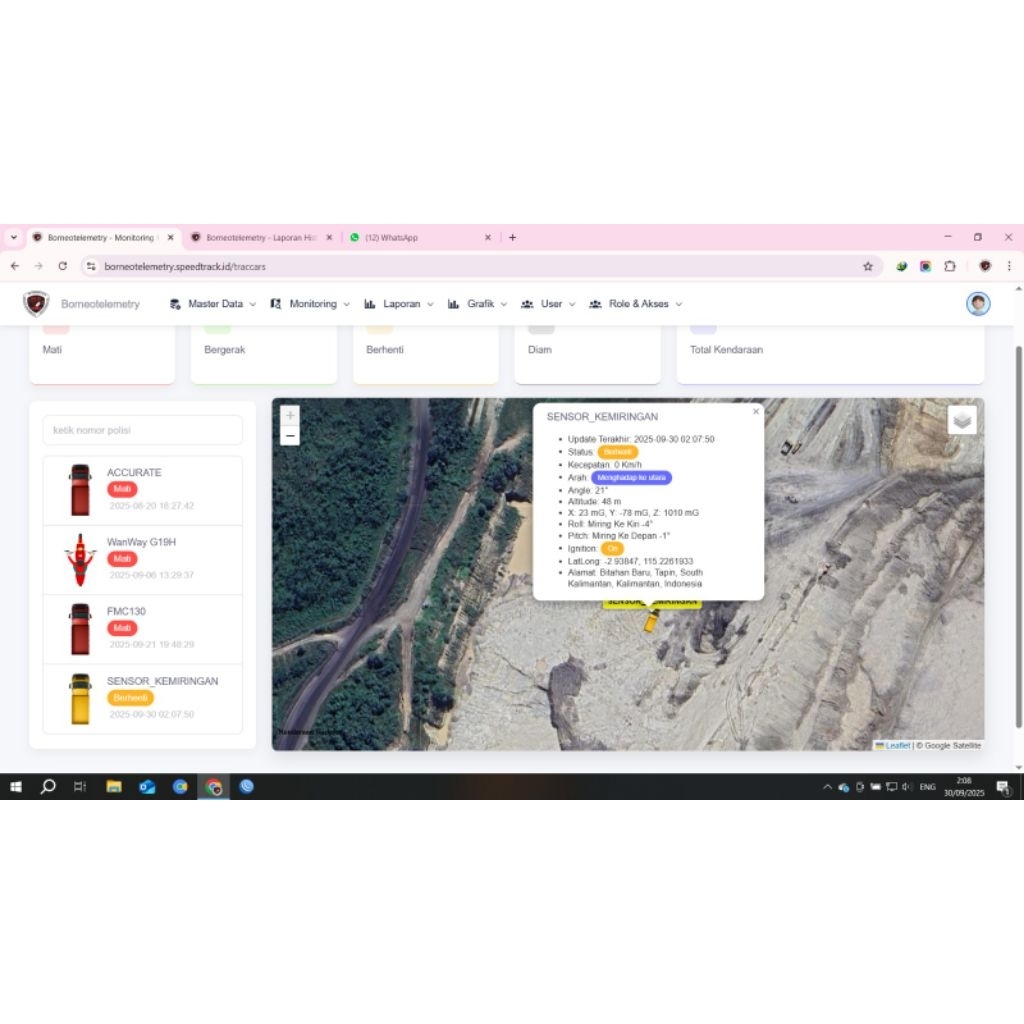 aplikasi dan web gps tracker untuk monitoring kendaraan mobil motor  alat berat dan lain lain