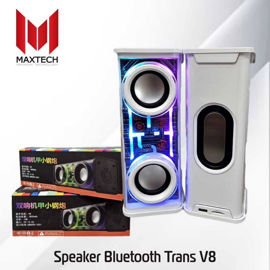 Speaker Bluetooth V8 Transparan