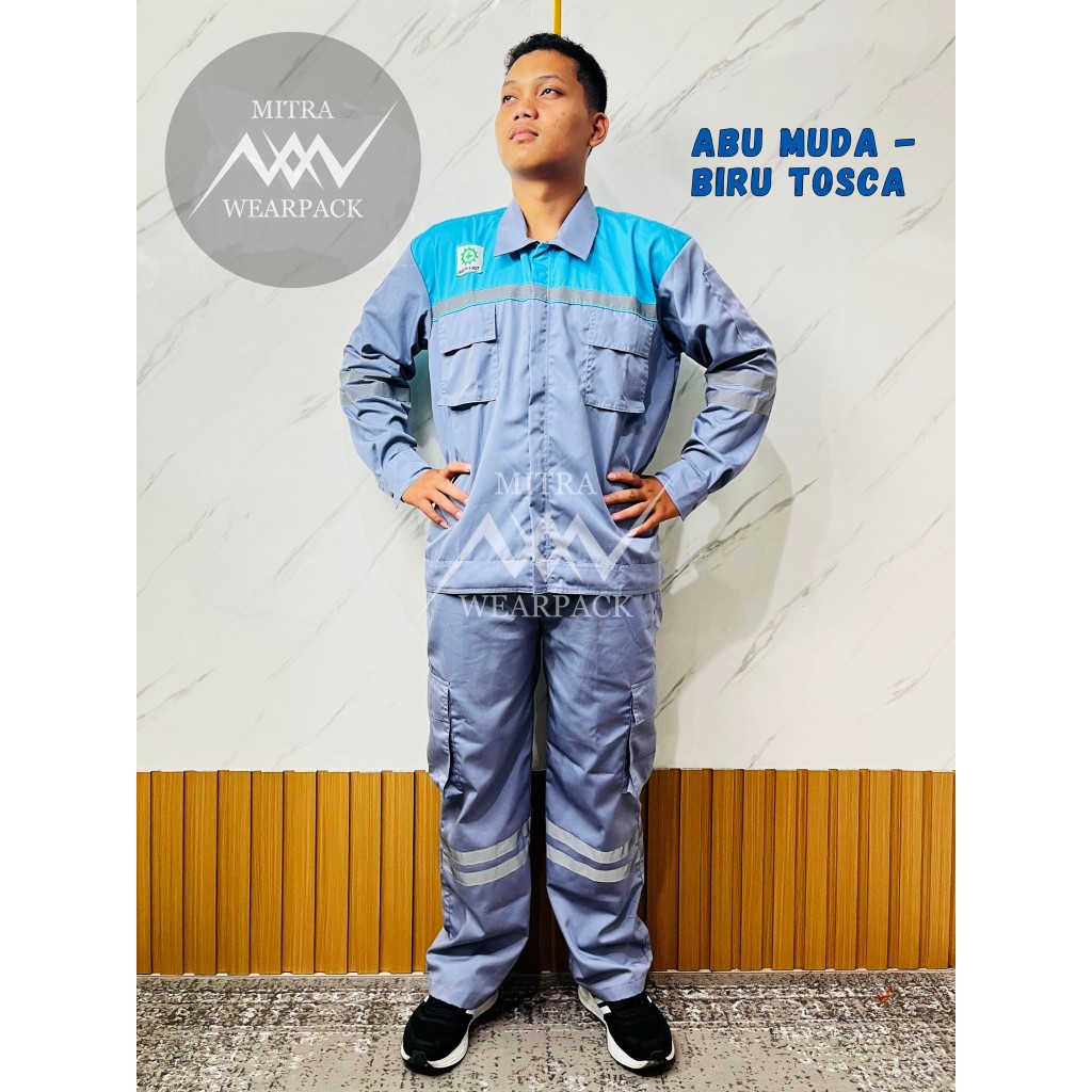 Wearpack Safety Set || Abu Muda - Biru Tosca