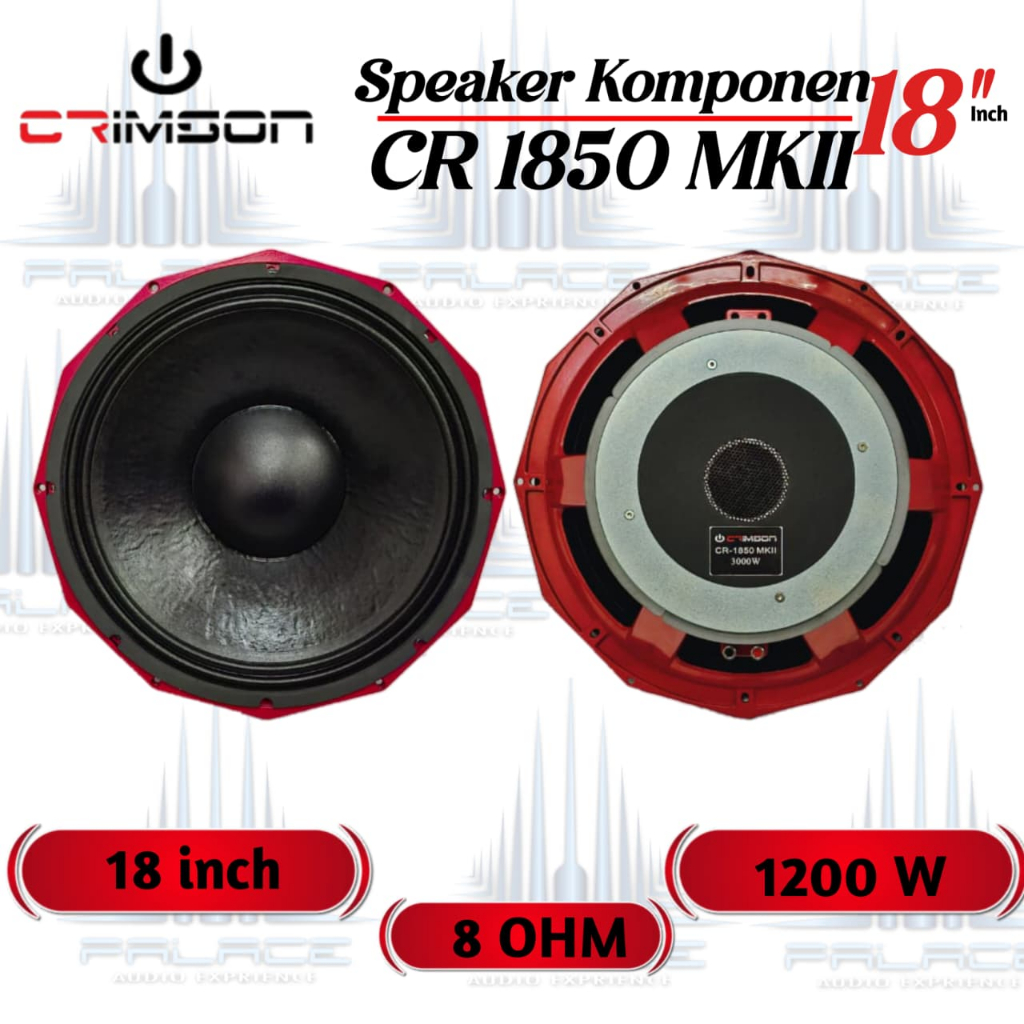 Crimson CR 1850 MKII - Speaker Component 18 Inch Voice Coil 5 Inch