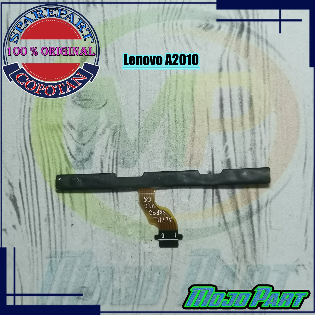 Lenovo A2010 Fleksibel Flexible Tombol Power ON OFF Volume Original Copotan | Mojo Part