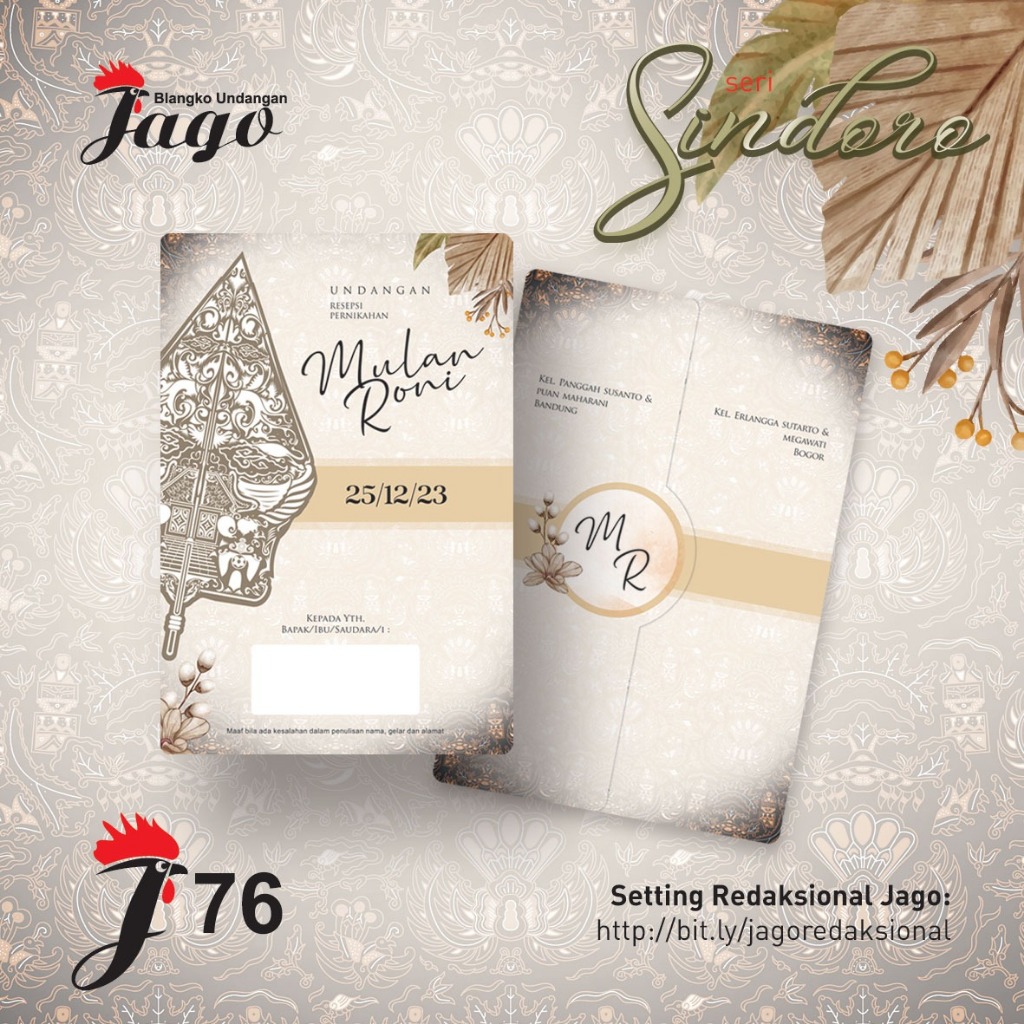 Jago 76 Blanko Undangan