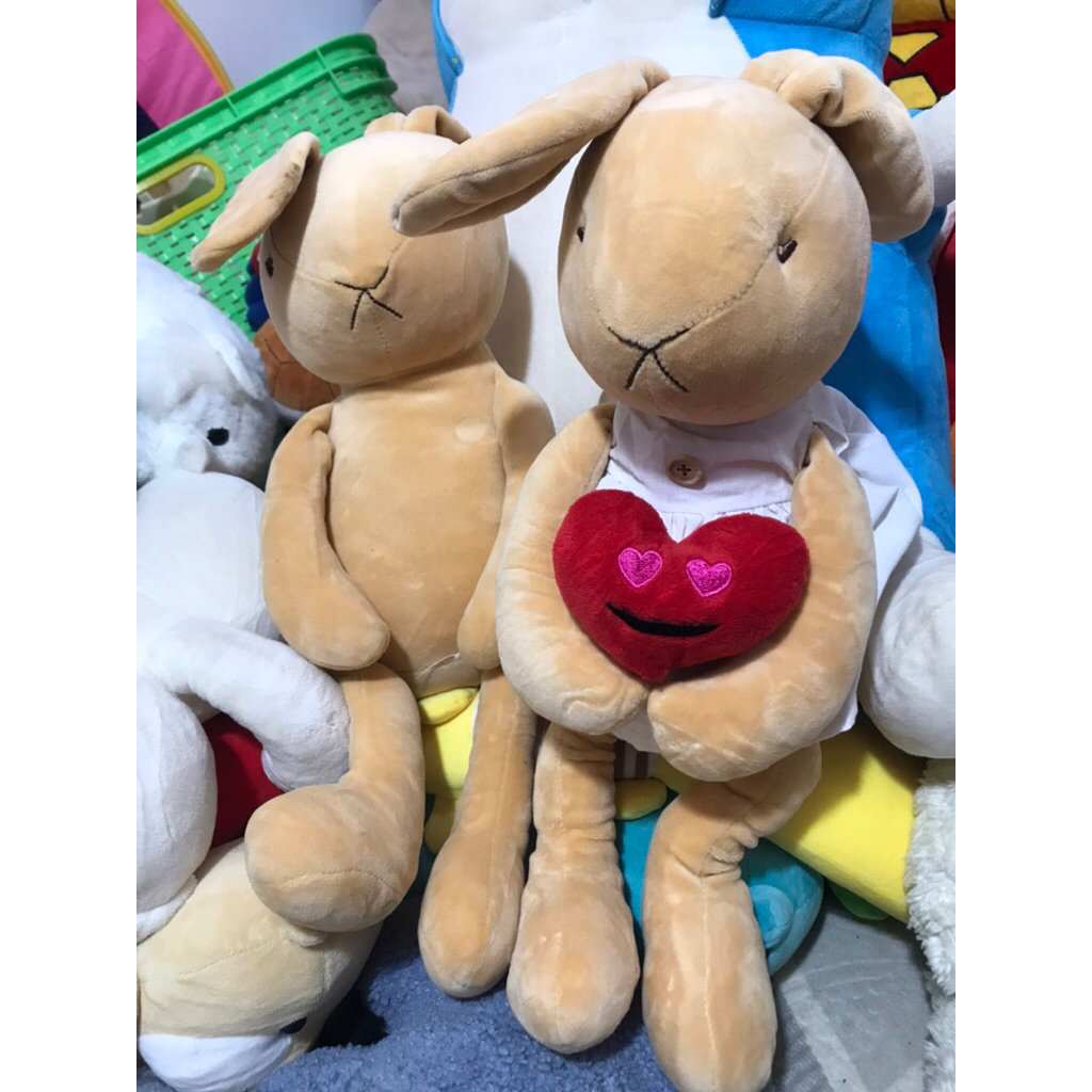 boneka vintage kaki panjang kelinci coklat