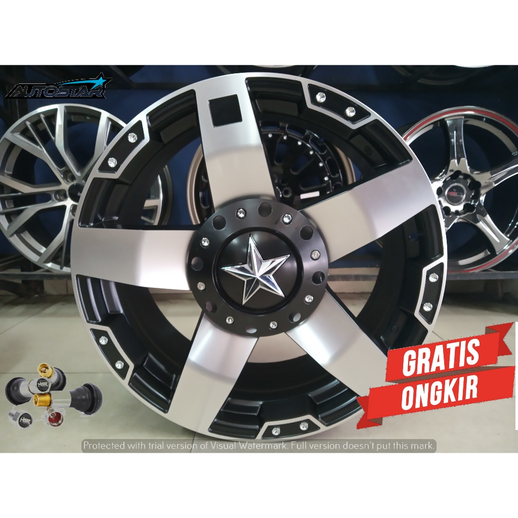 VELG MOBIL PALANG 5 HSR RASTA R20 PCD 5X127 COCOK UNTUK JEEP WRANGLER JEEP RUBICON PALISADE SANTAFE