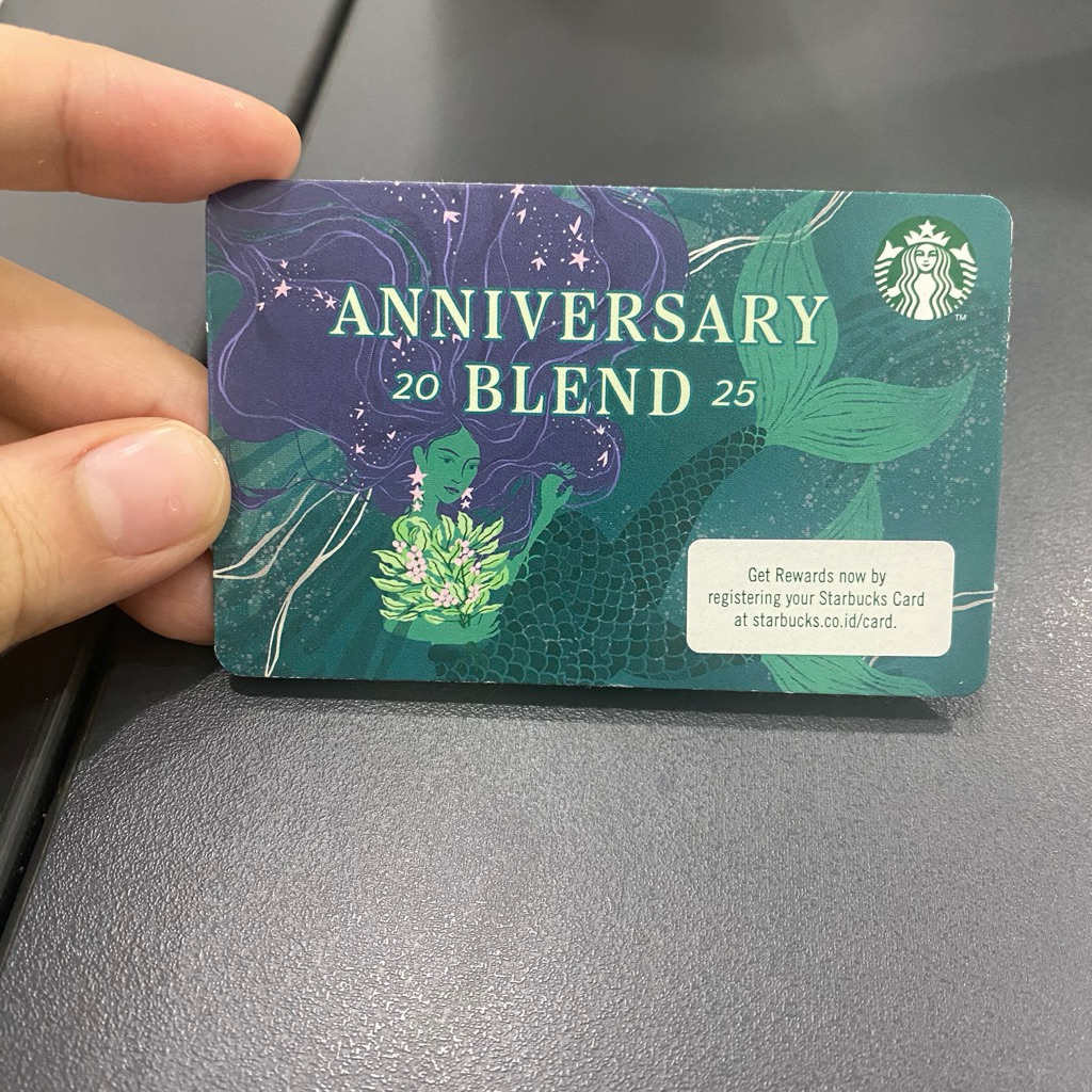 Starbucks Card Kartu Starbucks Anniversary Blend 2025 Limited Edition