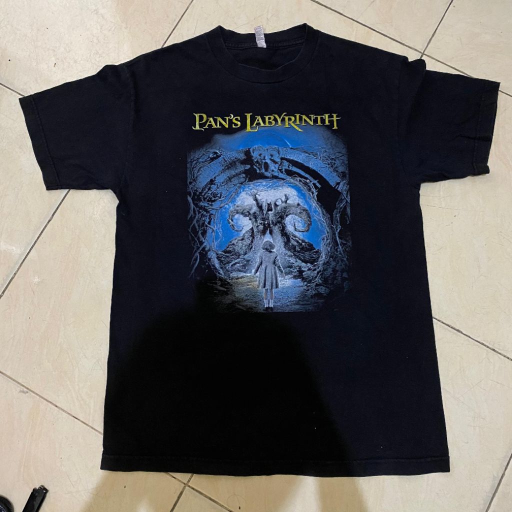 Vintage pans labyrinth kaos film thriller science fiction original murah, jual kaos film horror orig