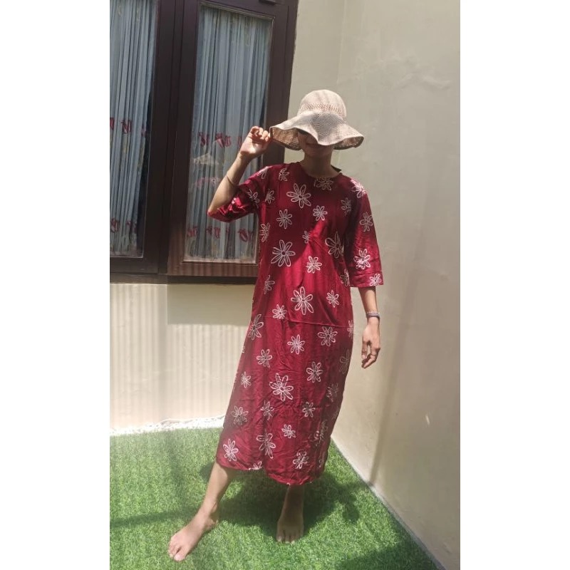 DASTER WANITA DEWASA KATUN RAYON MOTIF