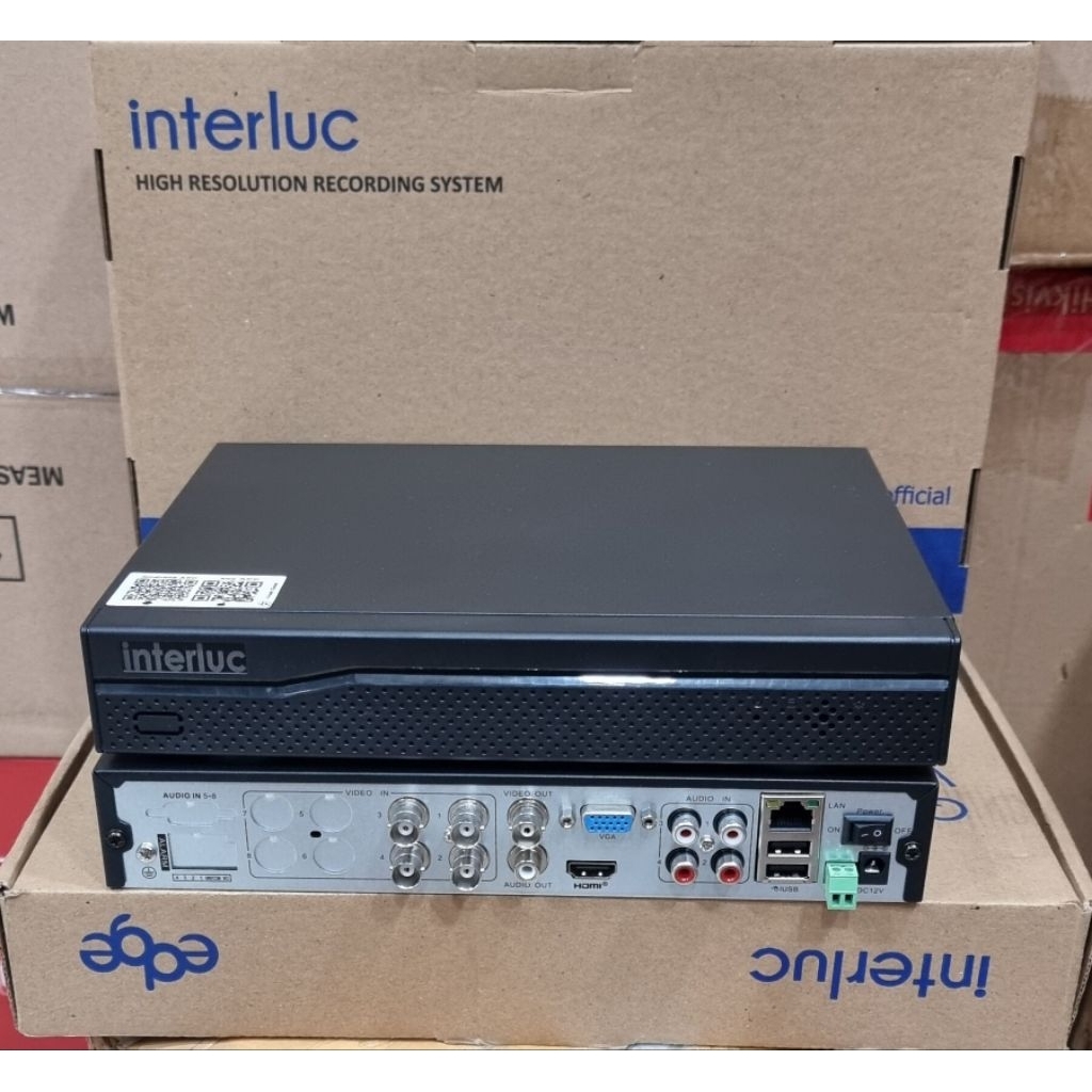DVR INTERLUC EDGE 4CHANNEL 8CH 16CHANNEL 5MP  AUDIO