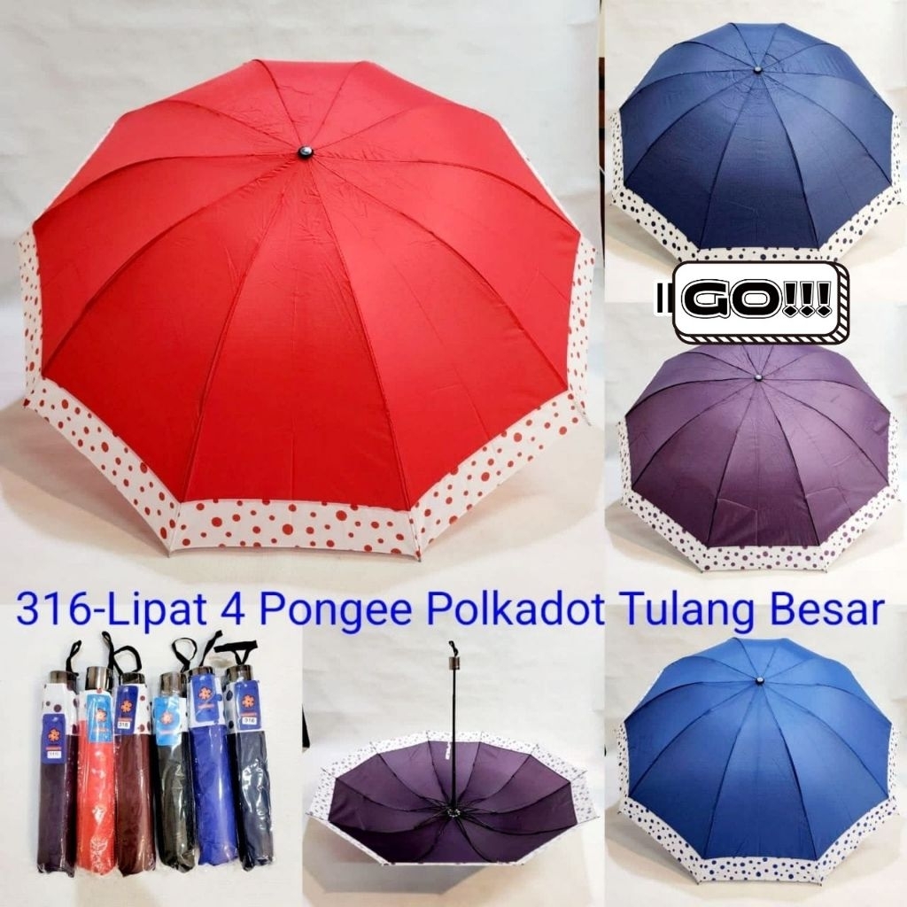 Payung Lipat Ukuran Jumbo (316) Cherry Umbrella Payung lipat Jumbo