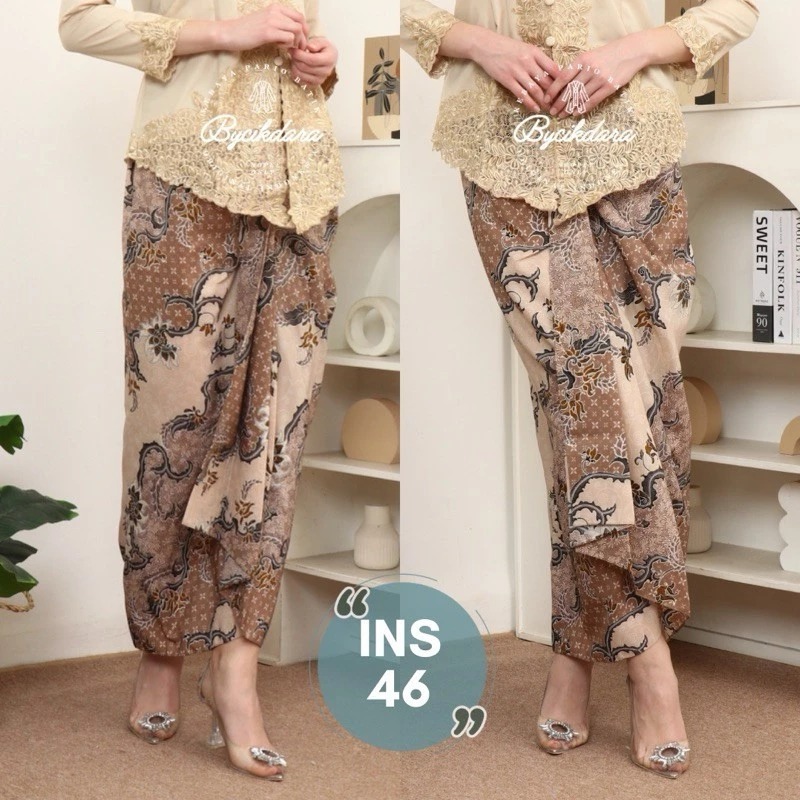 Rok Instan Lilit Batik Wanita / Rok Serut Panjang Kekinian