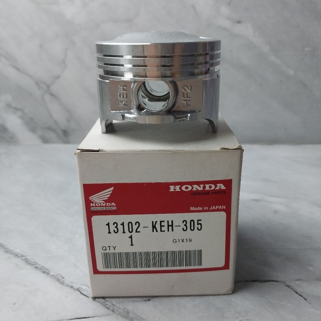 13102-KEH-305 : PISTON ATAU SEHER HONDA MEGAPRO LAMA, MEGAPRO PRIMUS UKURAN 25 (RING TEBAL) ORIGINAL