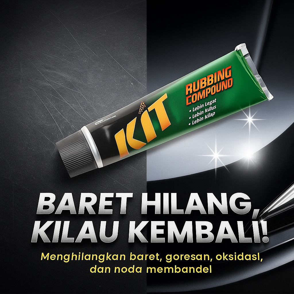 KIT Rubbing Compound Original – Obat Penghilang Baret Lecet Cat Mobil Motor
