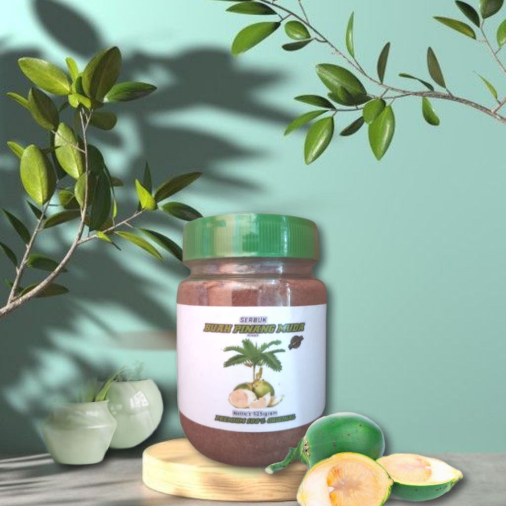 PROMO SERBUK BUAH PINANG MUDA 100% asli original penambah setamina pria