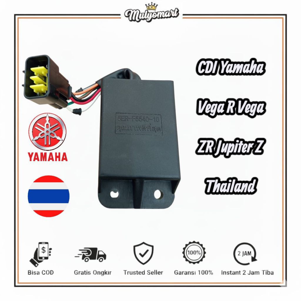 CDI Yamaha Vega R Vega ZR Jupiter Z Original Like 5ER-F5540-10 Soket 6 Pin- Thailand