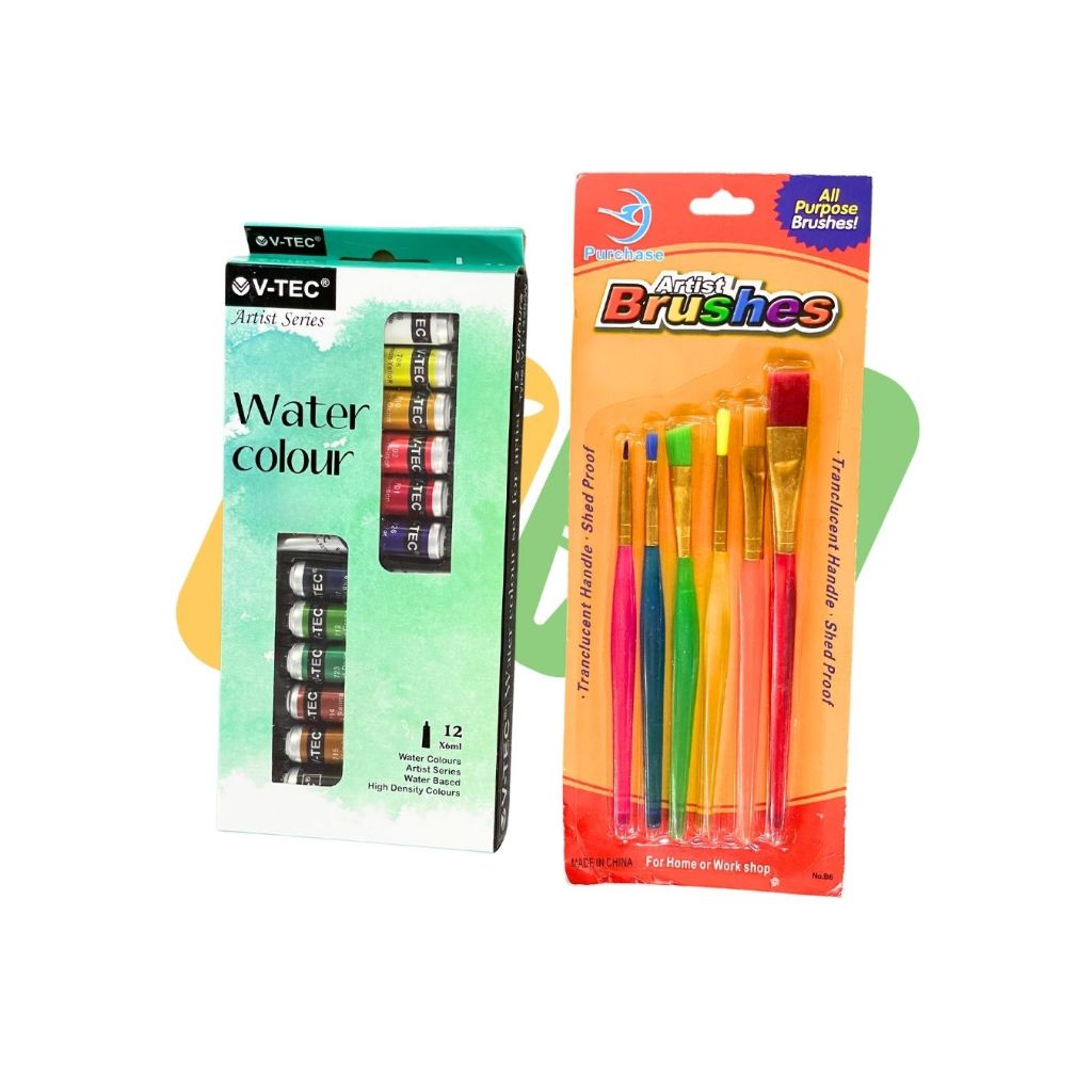 KUAS MELUKIS DAN CAT AIR PEWARNA UNTUK MELUKIS