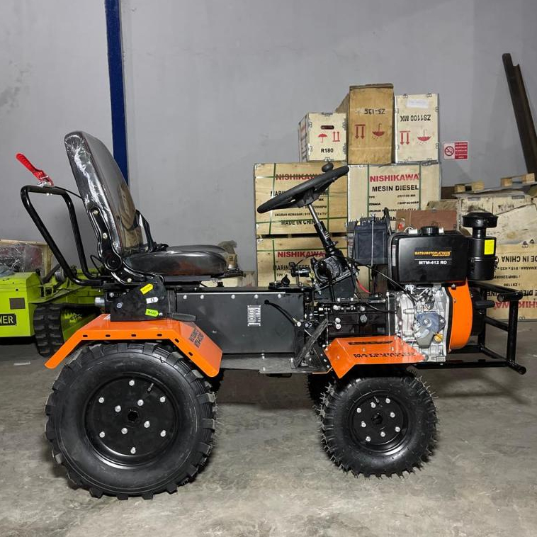 Traktor Mini 4 Roda Traktor 4 Roda Matsumoto MTM 412 RO Traktor Ladang Kering Traktor Sawah