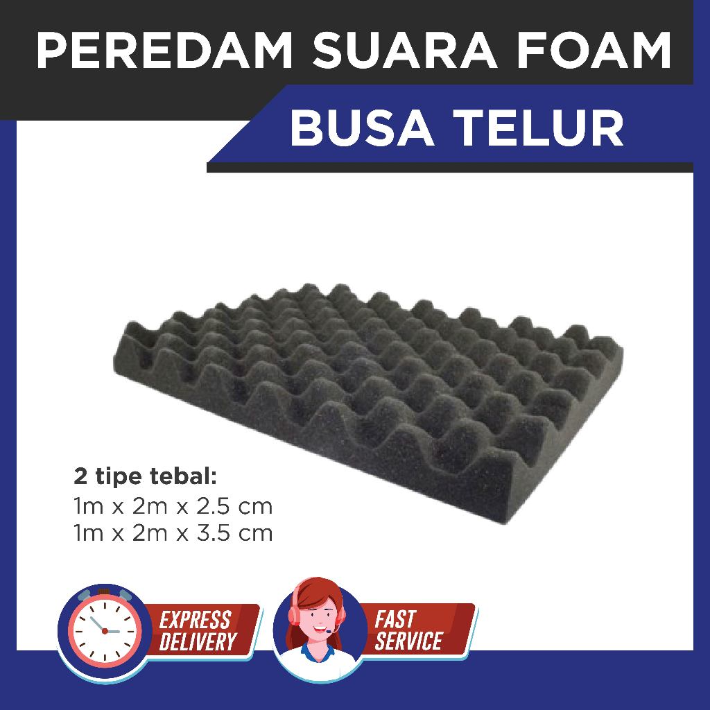 Busa Peredam Suara / Busa Telur / Acoustic Foam / Peredam Suara Studio / Soundproof