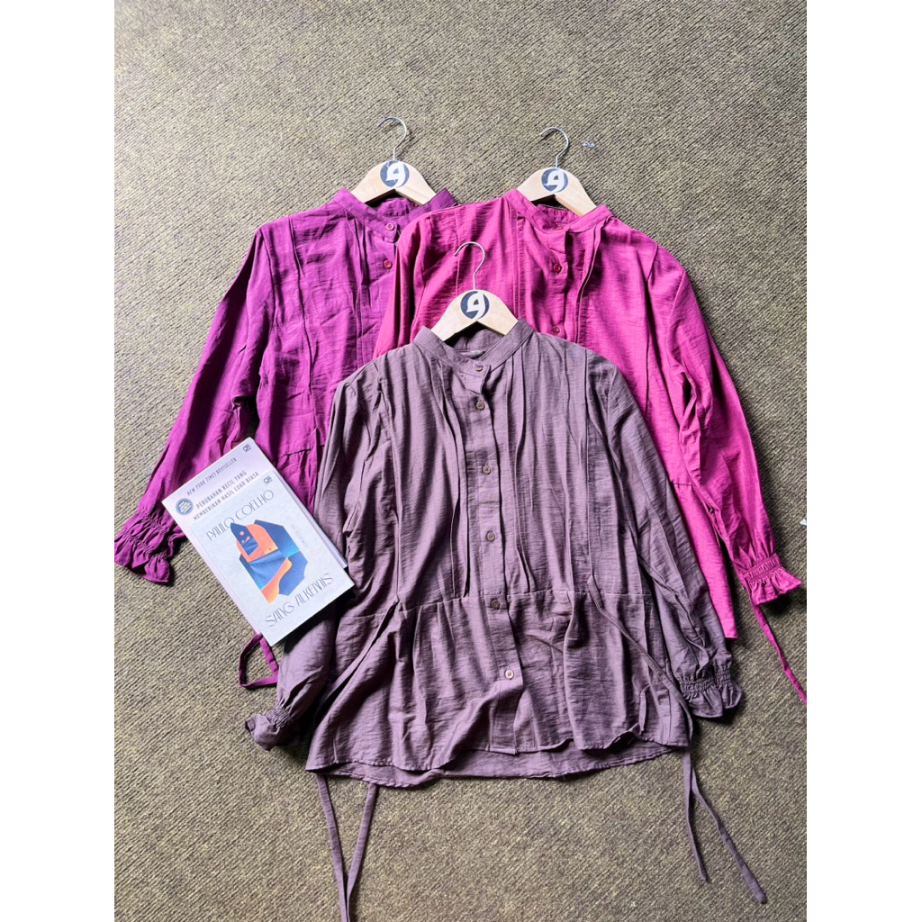 Daisy Blouse Korean Style Atasan Top Wanita Crinkle Premium